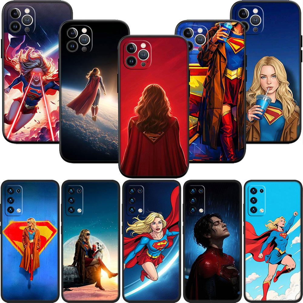 PP60 Supergirl Soft Shell Phone Case for Xiaomi Xiaomi Poco M4 M5 M6 M7 X3 X6 X7 F8 Ultra Pro GT NFC