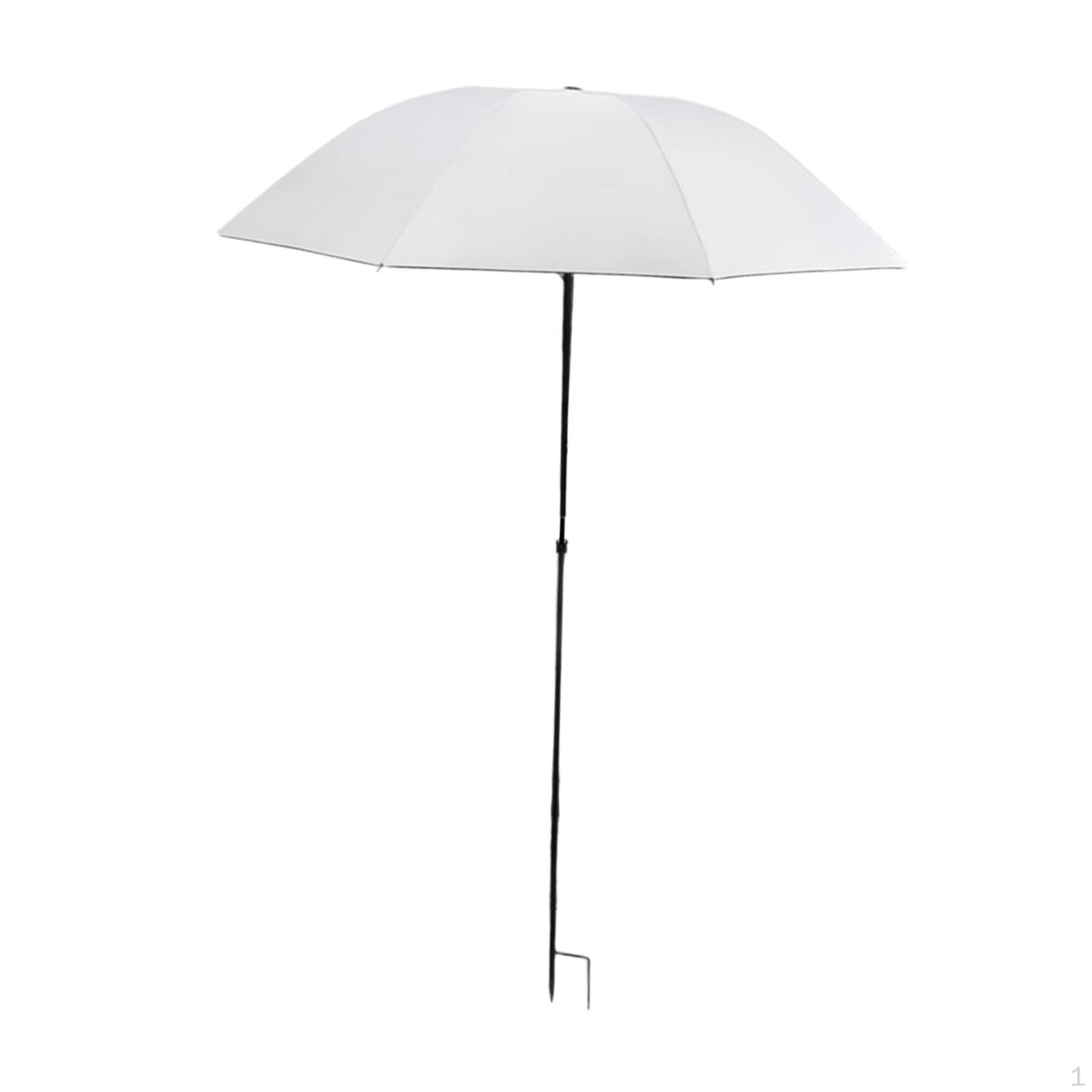 Регулируемый и прочный садовый зонт, выше и больше, для уличных растений, горшечных белый