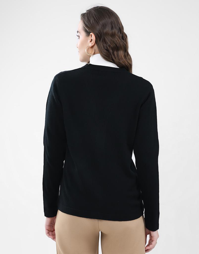 MONTE CARLO Women's V Neck Full Sleeve Cardigan
