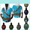 Jogo The Legend Of Zelda Cosplay Hoodie 3d Zíper Jaqueta Moletom Para Conforto Máximo