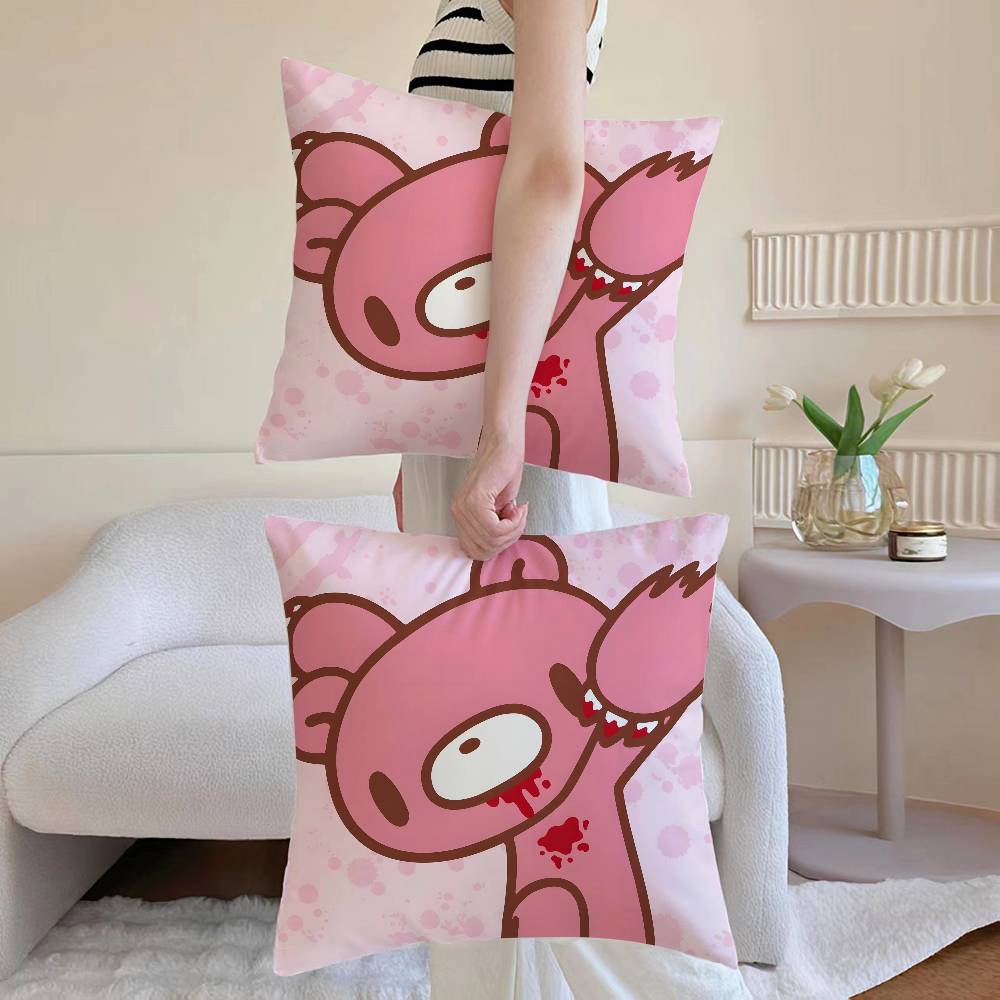 

G-Gloomy B-Bear Наволочка Декоративные наволочки для дивана и гостиной Пыле- и клещезащитные Невидимая молния 12x12Inch