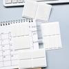 40/80/100/160 Pages Frosted Simple Pure White Index Stickers Transparent Label Stickers DIY Sticky Notes Office School Supplies