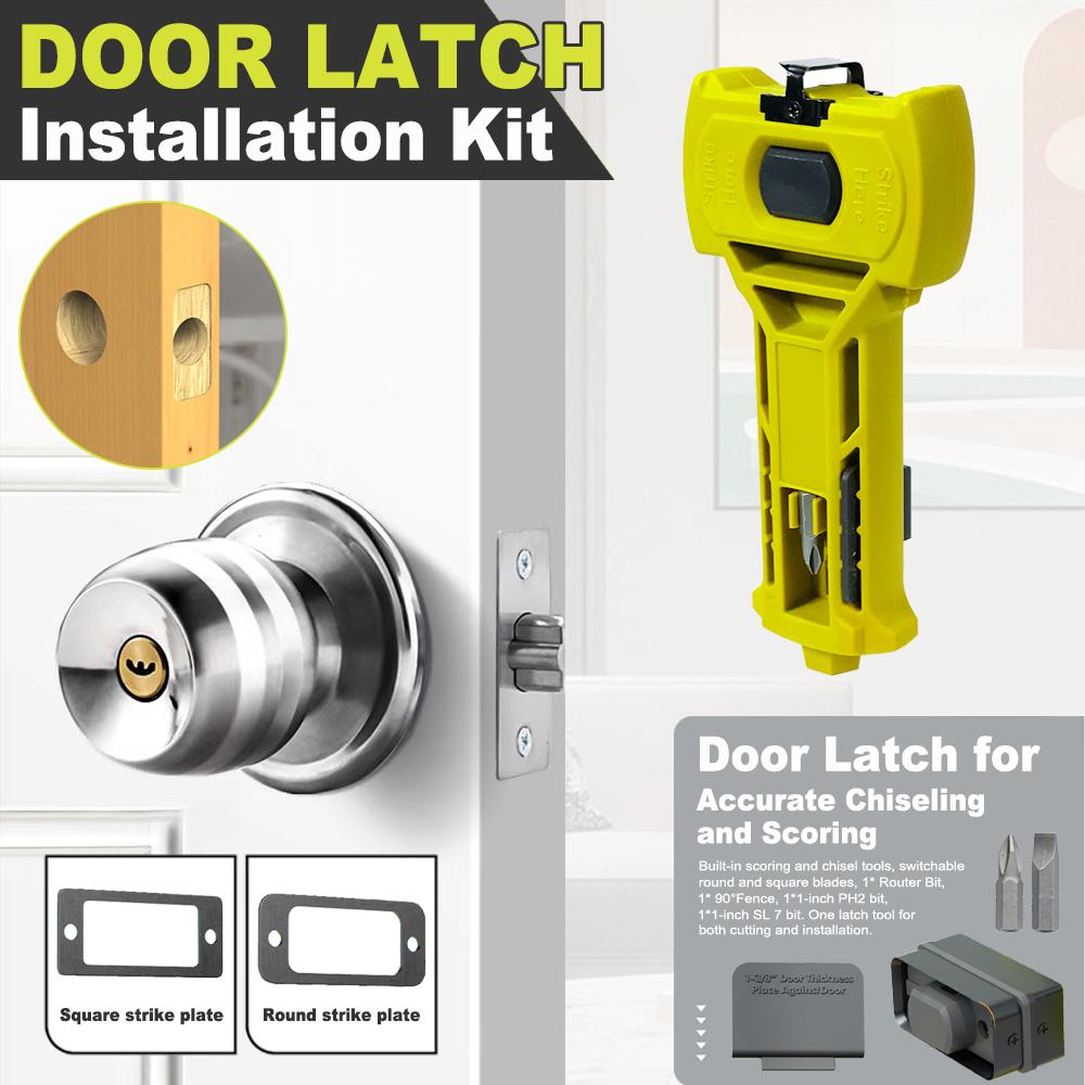Door Latch Installation Kit Built-in Scoring Chisel Tools Chisel Tool Accurate Door Latch Kit for Accurate Chiseling and Scoring