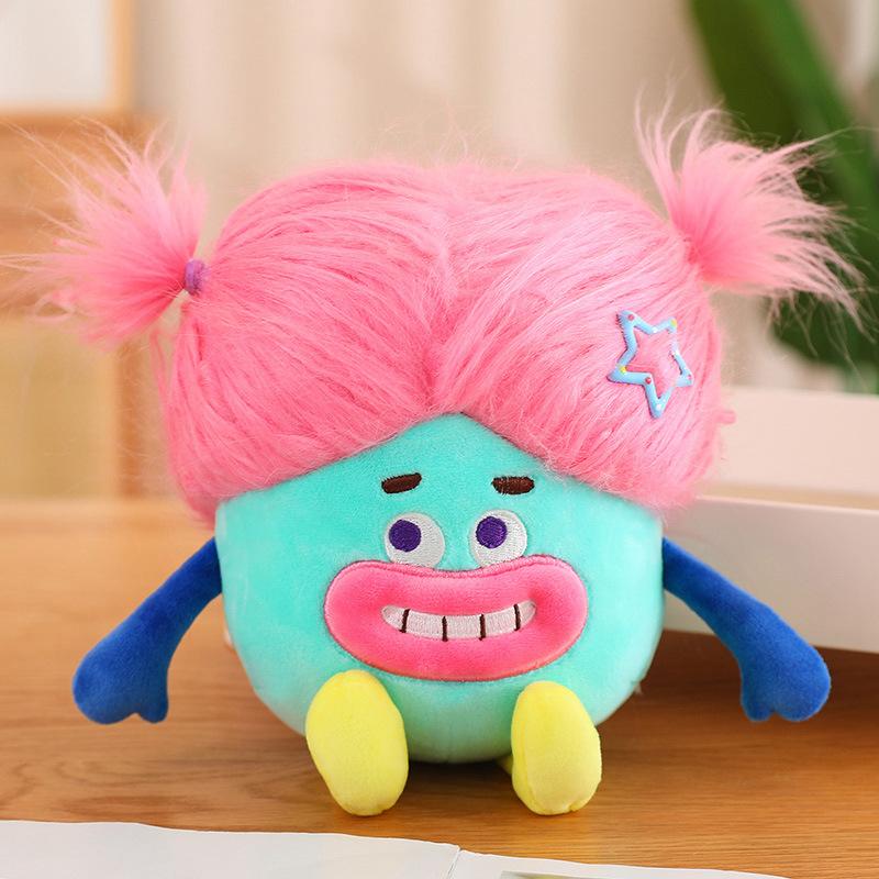 Funny Snot Bear Sausage Mouth Doll Keychain Bag Pendant Plush Toy Ugly Cute Doll For Girls Gift