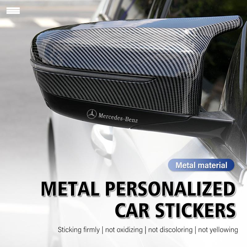 CQS1 For Mercedes Benz 3D Metal Car Emblem Logo Decorative Stickers Badge Decal Interior Styling W211 W124 W176 W177 C180 C200 C260