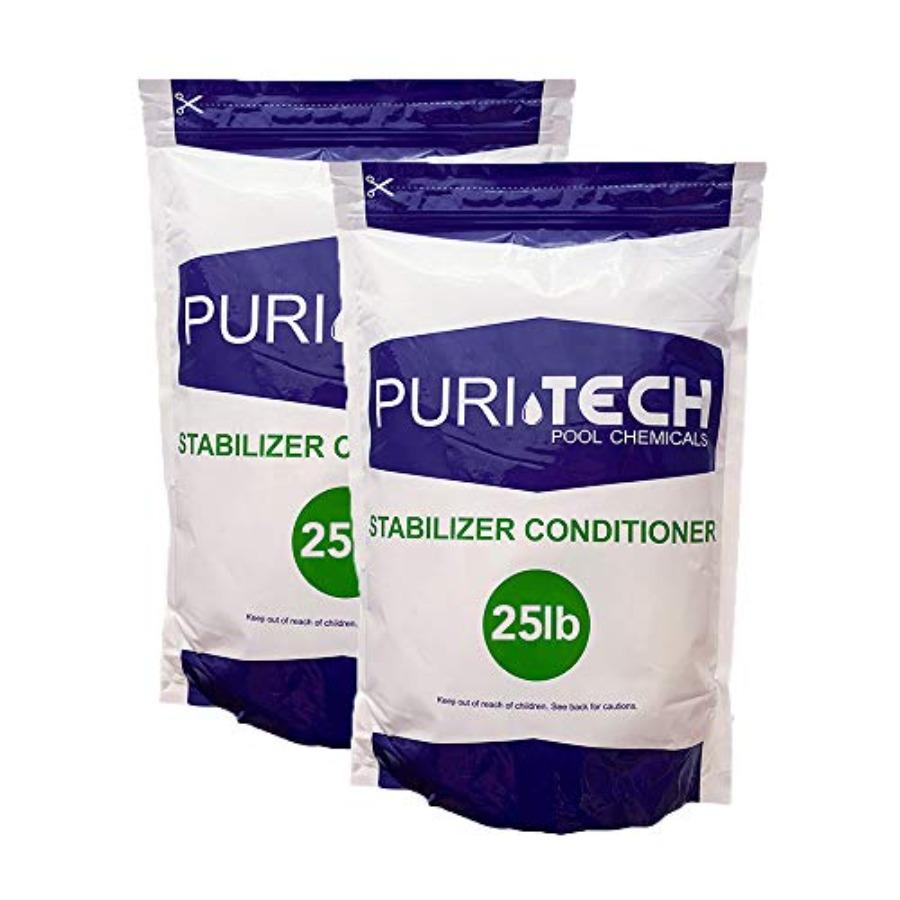 

50 lbs Pool Stabilizer Conditioner Cyanuric Acid for Swimming Pools and Spas UV Protection White Improve Chlorine Effectiveness