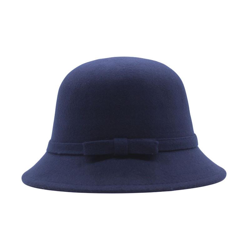 Kid And Adult Wool Felt Bowler Hat With Sun Protection For Spring And Autumn