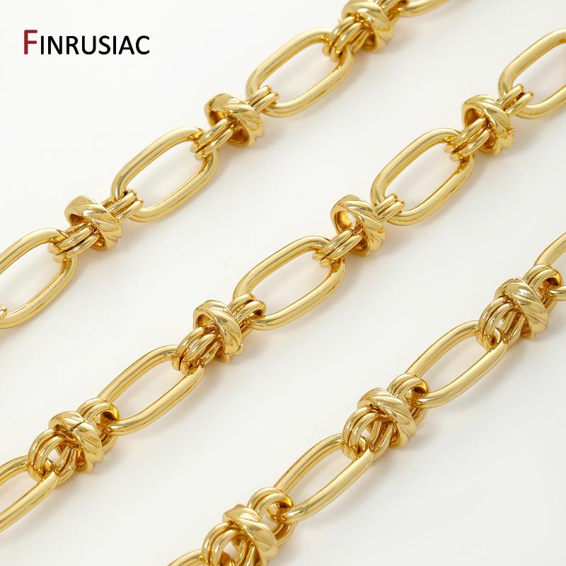 18K Gold Plated Brass Big Thick Oval Chain For Necklace Bracelet Accessories,9*16.5mm Bulk Chain for DIY Jewelry Making Findings