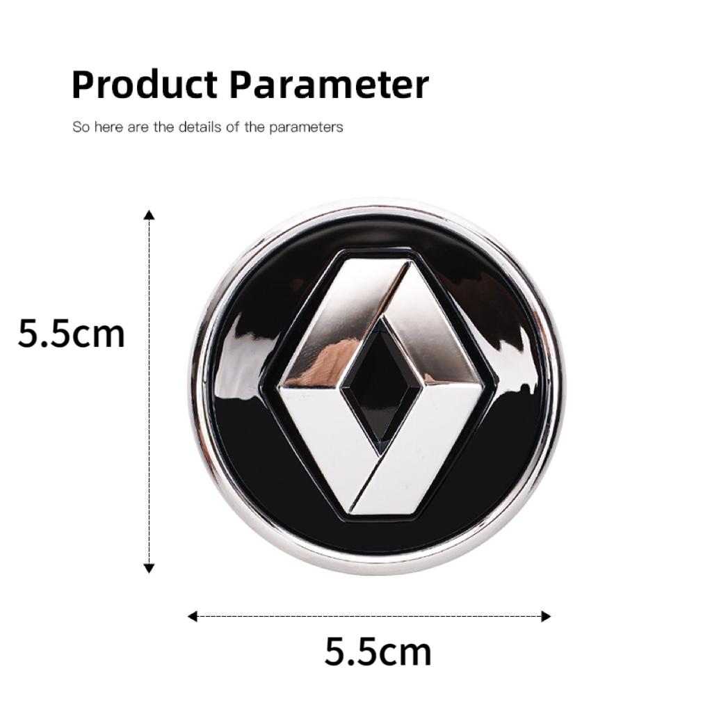 55MM Car Wheel Hub Center Caps Rim Cover Badge Emblem Accessories For Renault Fluence Captur Megane Clio Kadjar Talisman Ar