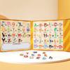 Libro di Adesivi Attività Montessori per Bambini Il Mio Primo Libro Silenzioso Giocattolo Educativo per l'Apprendimento Precoce - Gioco di Abbinamento per Bambini