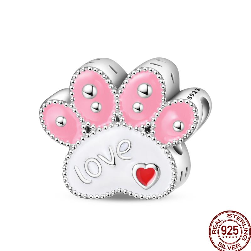 Sweet Copper Princess Dress Rainbow Horse Cat Charms Beads Fit Pan Original Bracelets Diy Jewelry