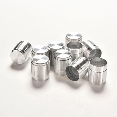 10Pcs Aluminum Knobs Rotary Switch Potentiometer Volume Control Pointer Hole 6Mm