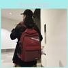Korean Style Minimalist Unisex High School College Student Laptop Backpack Casual Travel Bag
