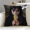 celebrity star Shen Yue Cushion Cover Soft  EasyWash Pillow Case  Versatile for Couch Bed Travel and Office
