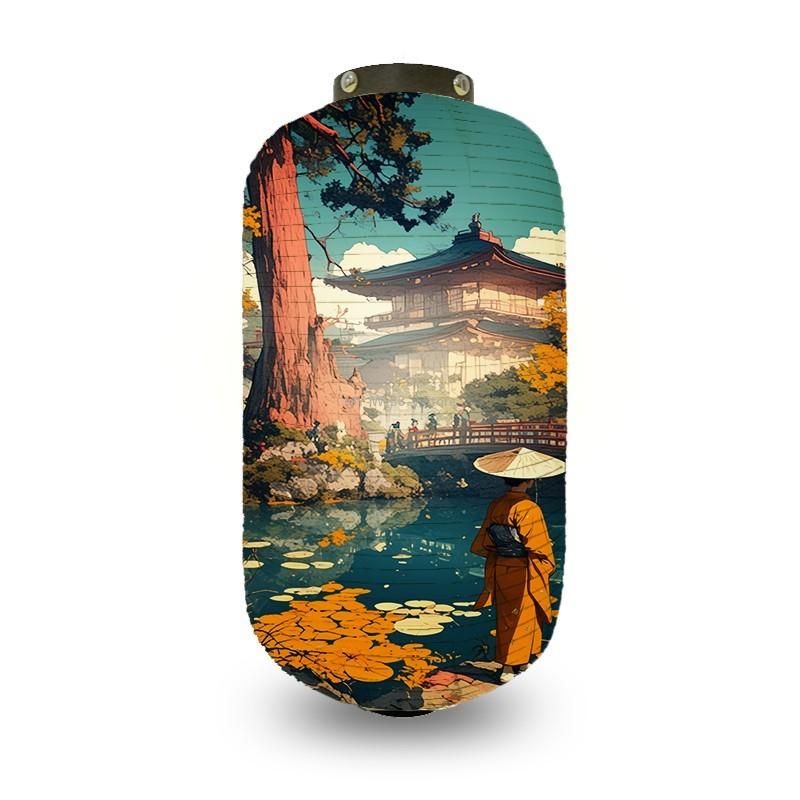 20x35/25x50cm Japanese Lantern Outdoor Pagoda Architectural Landscape Series Tearoom Izakaya Restaurant Decor Hangings Lantern 20x35cm