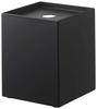 Yamazaki Toilet Paper Holder, 1 Roll Capacity, Black, Approx. 4.5" W X 4.5" D X 5.5" H, Tower Design, Concealed Storage, 5229