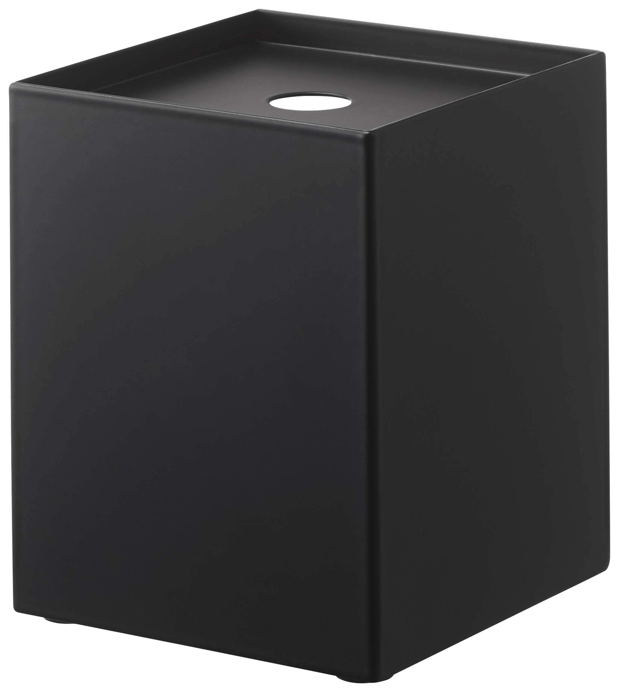 

Yamazaki Toilet Paper Holder, 1 Roll Capacity, Black, Approx. 4.5 W x 4.5 D x 5.5 H, Tower Design, Concealed Storage, 5229