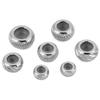 5 Stück 6 8 10 mm Edelstahl Stopperperlen Mit Silikonkautschuk Endabstandshalter Perlen DIY Schmuckherstellung Armband Halskette Zubehör