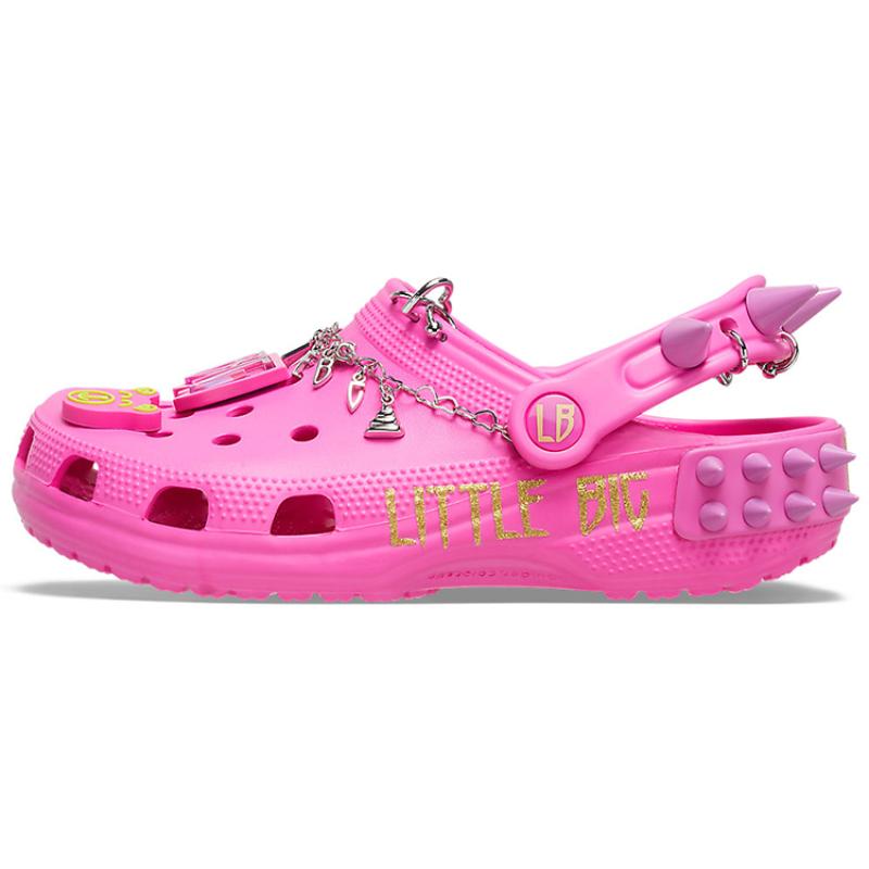 LittleBig X Crocs Classic Clog EVA Cut-out Fashion Platform Sandals Unisex Pink