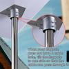 Satellite Dish Mount Plate for Satellite Gen3 Standard Dishes, Stainless Steel Roof Adapter Weather Resistant Stainless