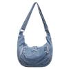 2026  Denim Tote Bag for Women Solid Color Large Capacity Shoulder Bag High Quality Durable Casual Versatile Purse