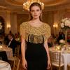 Glitter Fringe Detachable Collar Shawl Scarf For Women Elegant Party Accessory