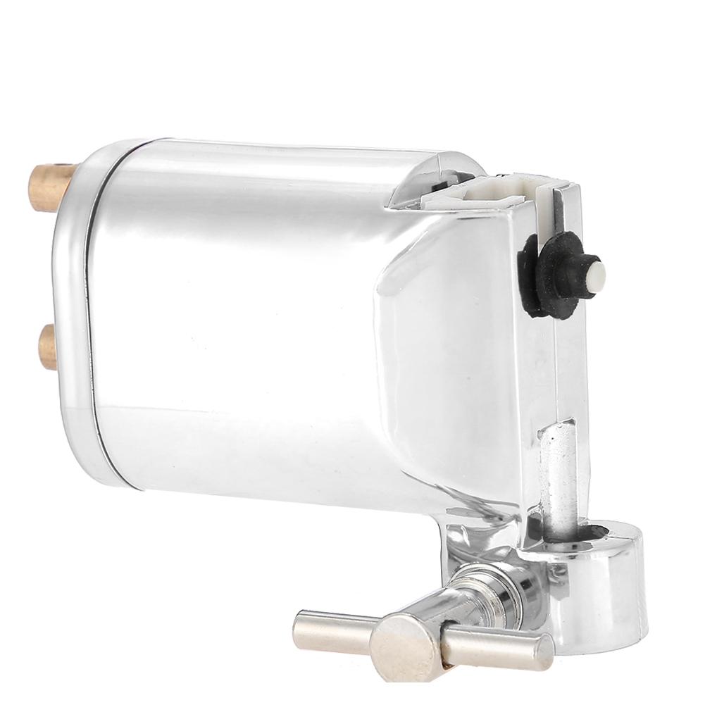 

Сплав Роторная Тату Машинка Мощный Мотор Пистолет Лайнер Шейдер Закрас Перманентный Макияж Инструмент Серебристый