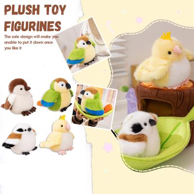 Cute Plush Toy, Birds Cartoon Doll, Figurine, Children's Gift, Without Label