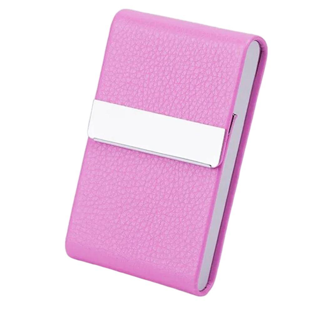 Slim Pocket Business Card Case PU Leather ID Case Card Box Name Card Holder  Office Supplies