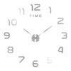 Large Wall Clock 50CM 3D DIY Quartz Acrylic Mirror Stickers Creative Art Decor for Cafe Restaurant Hotel Lobby