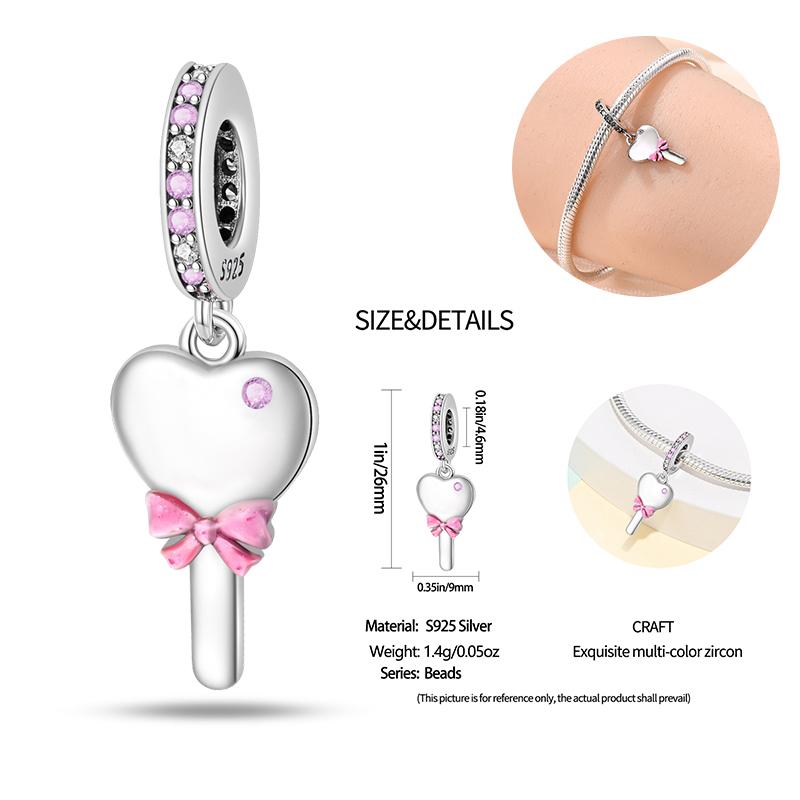 Copper Pink Handbag Lipstick Princess Dress Charms Beads For 3Mm Original Bracelets Diy Make A Lucky Gifts