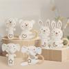 Baby Organic Cotton Rattle Set With Grasping And Soothing Features For Newborns
