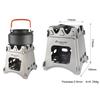 Camping Wood Stove Portable Folding Lightweight Titanium Wood Burning Backpacking Stove for Outdoor Survival Cooking