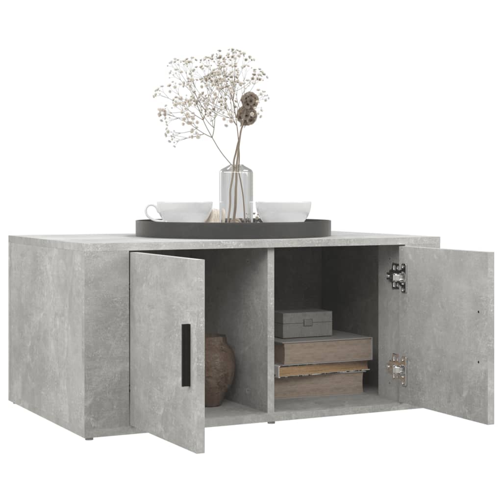 Coffee Table Concrete Grey 80 x 50 x 36 cm Engineered Wood