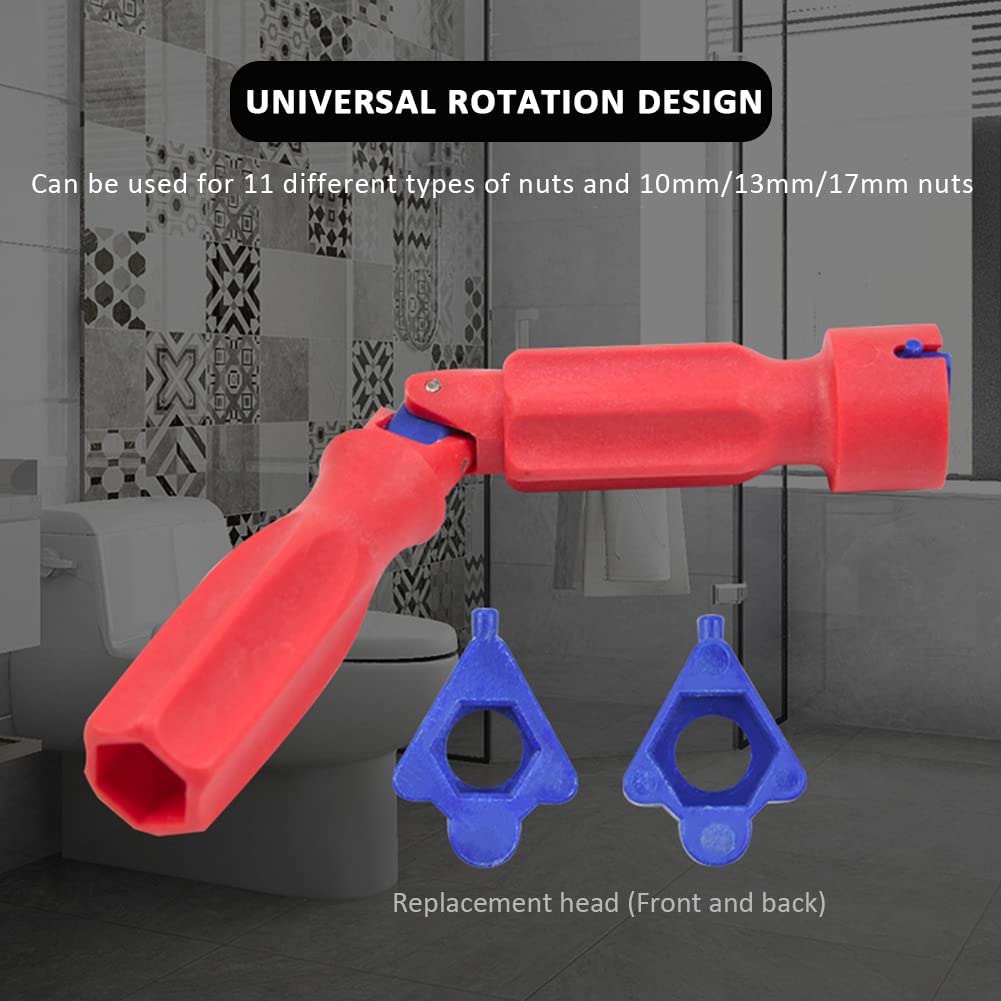 RVXlRDN Toilet Seat Tightening Universal Toilet Seat Fitting Toilet Seat Hand Tool Tool, Tool, Removal, Installation, Repair, Wrench, Maintenance,