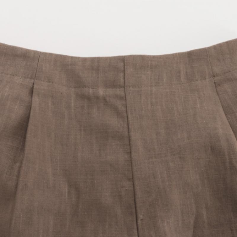 Shop Women S Simple Solid Banding Linen Pocket ShortS Navy Pic Wpt 1395