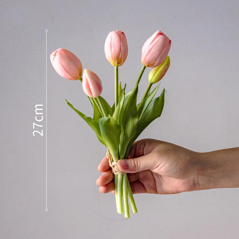 Реалистичное на ощупь искусственное цветочное оформление «Тюльпаны» для декора и фотографии