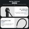 MTB Road Bike Inflator With Gauge Portable Aluminum Alloy Hand Tire Air Inflator Bicycle Pump For AV FV Presta Schrader Valve