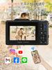 AiMike 5K Digital Camera with Smartphone Transfer 75MP Rotating 64GB MicroSD Card 18x Digital 19 Large Dual Suitable for Kids and Christmas Black