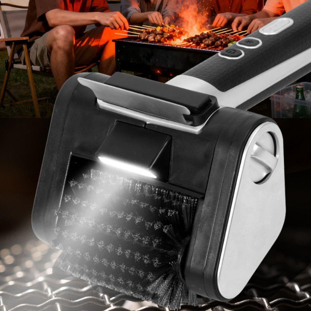 Premium Stainless Steel Electric Scrubber Grill Rack Cleaner for 5V/2A 2600mAh Home Backyard