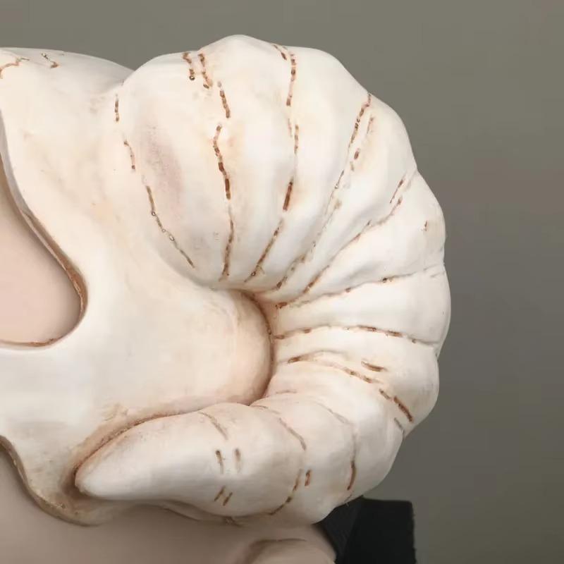 Bělidlo Neliel PU Maska Anime Antilopí Lebka Maska na Polovinu Obličeje Comic-Con Cosplay Doplňky Rekvizita Maškarní Halloweenská Párty Dárek