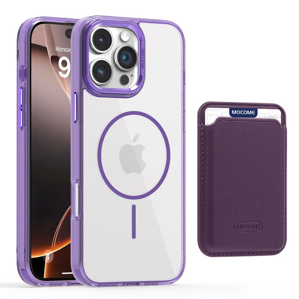 Suitable for IPhone16PROMAX, Thin-ring Magnetic Card Case, Phone Case, Apple 15 Star Shield Transparent Anti-drop Protective Case