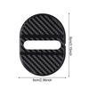 4Pcs/Set Carbon Fiber Pattern Car Door Lock Protective Cover Cushion Anti Rust Sleeve Plastic for Car Door Lock Car Accessories