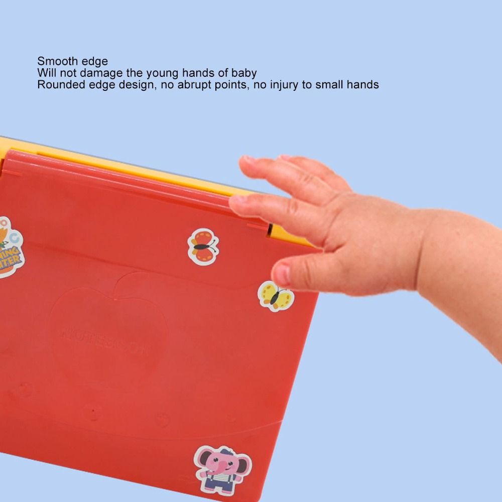 Plastic Toddler Educational Laptop LED Display Battery Mini Simulation Notebook Multi-function Music Function
