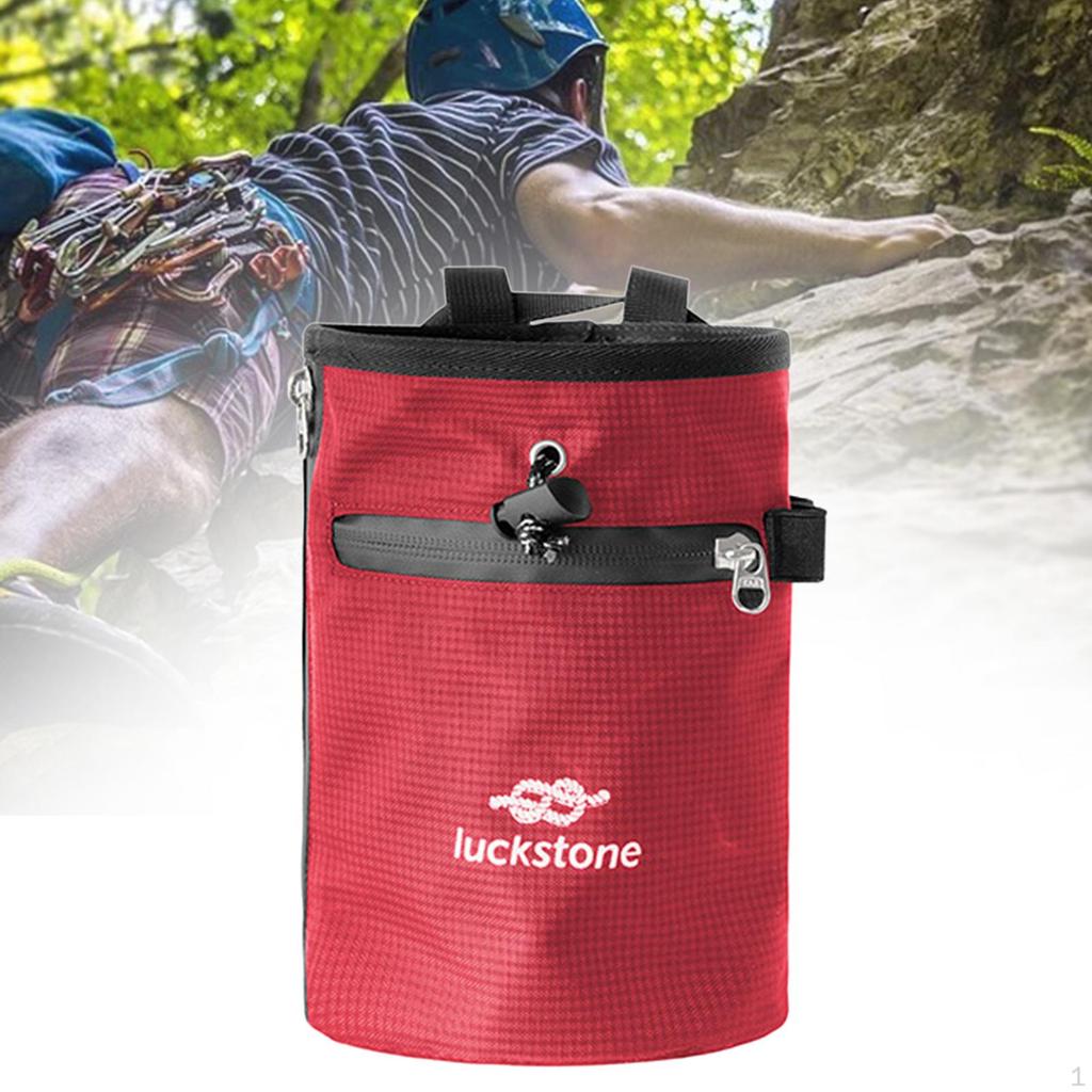 Chalk Bag for Climbing Carrier Practical Storage Pouch Waist Belt Weightlifting