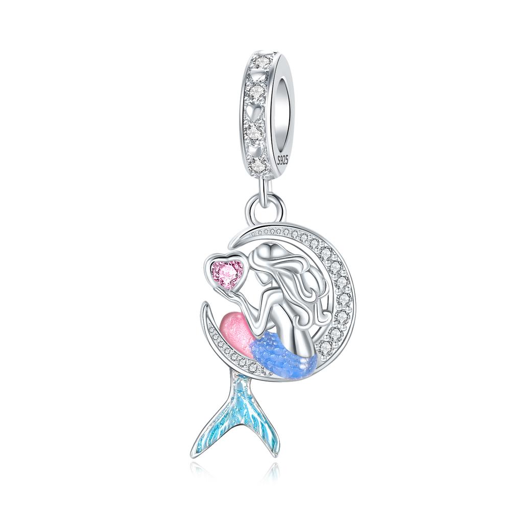 copper Colorful Crystal Dragon Pendant Charm Compatible With Bracelets Do It Yourself Bead Ms Premium Jewellery Valentines Birthday Gift