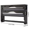 Easy Install and Wood Plastic Wrap Cutter and Organizers for Quick Cutting Action and Simple Cleaning in Any Kitchen