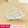 Exquisite Rhinestone Tiara Crown Cute Design Hairgrips Hair Clips for Kids and Baby Girls Birthday Headband Comb Pin