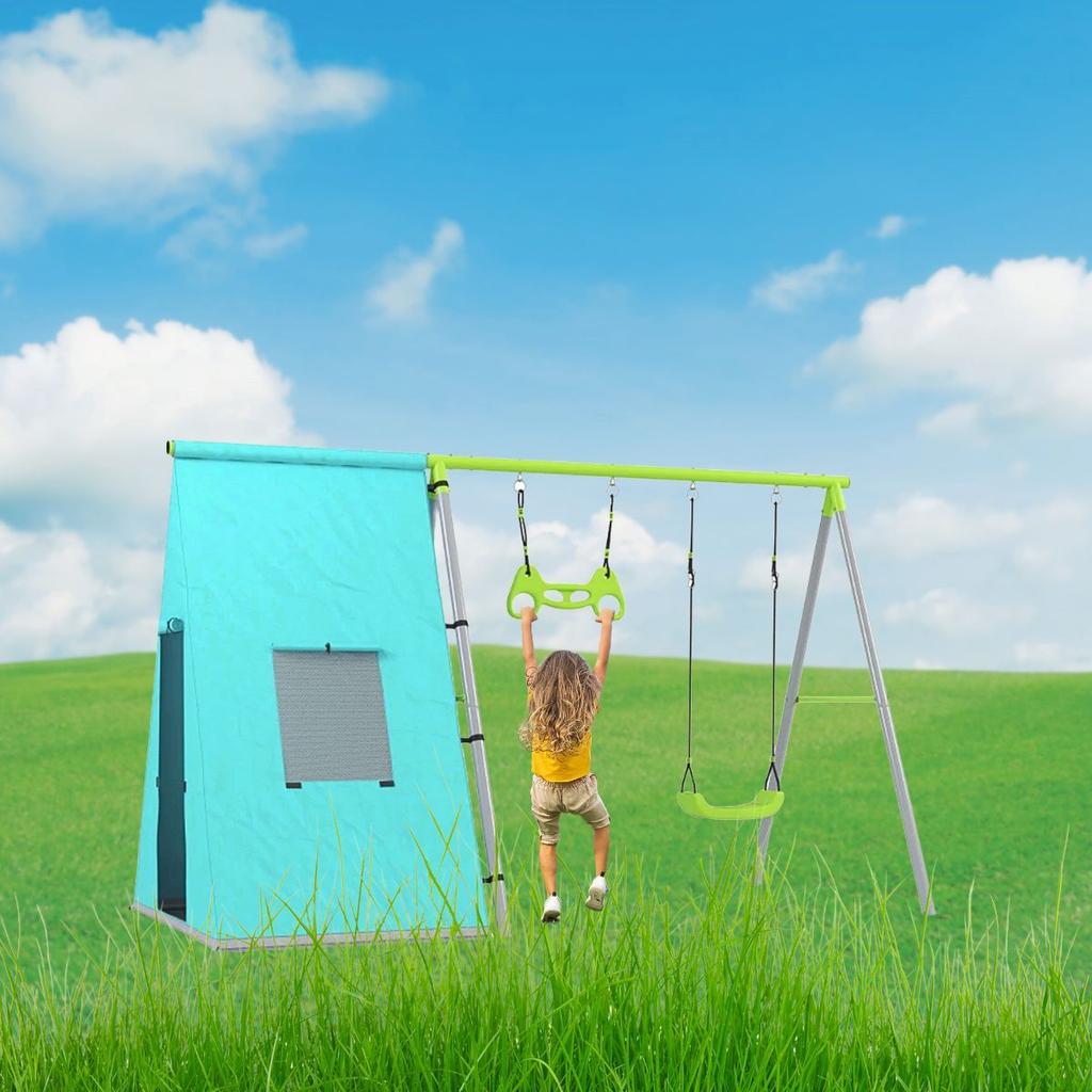 Garden playground with Deluxe tent