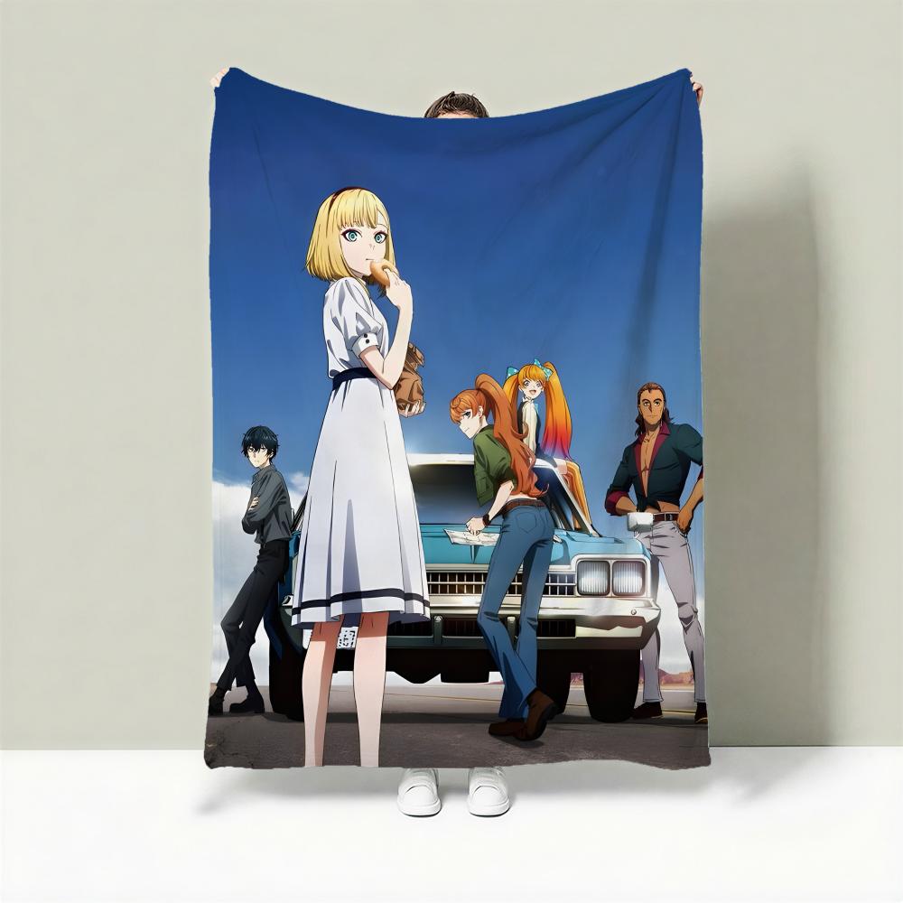 Anime T-Takt Op. Destiny Throw Lightweight 240g Flannel Blanket Soft Skin-friendly for Summer Cooling 75cmx90cm